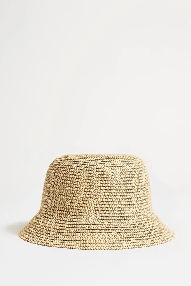 Outlet 8211 Women Hats Elie Tahari Raffia Bucket Hat Beige