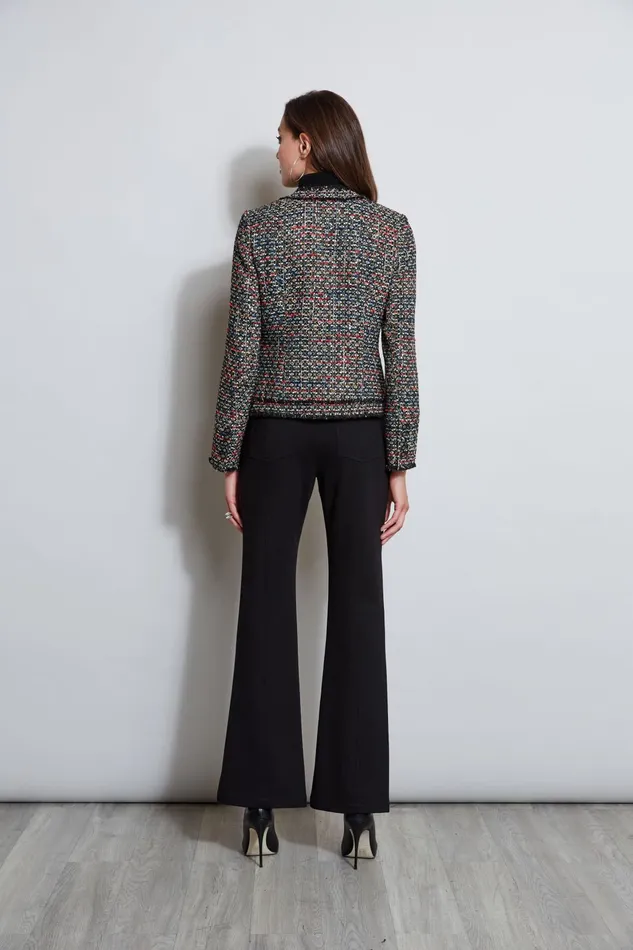 Outlet 8211 Women Jackets and Blazers Elie Tahari Cropped Tweed Jacket Ravenna Multi Tweed