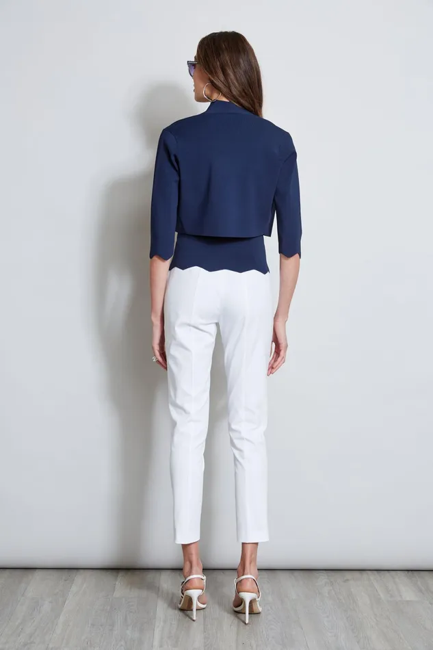 Outlet 8211 Women Suiting Elie Tahari Scallop Cardigan Stargazer