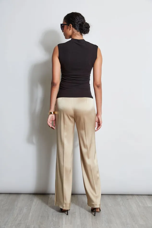 Outlet 8211 Women Tops Elie Tahari Asymmetric Rib Knit Black