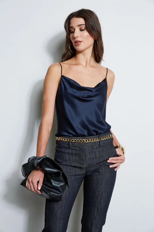 Outlet 8211 Women Tops Elie Tahari Silk Satin Cami Stargazer
