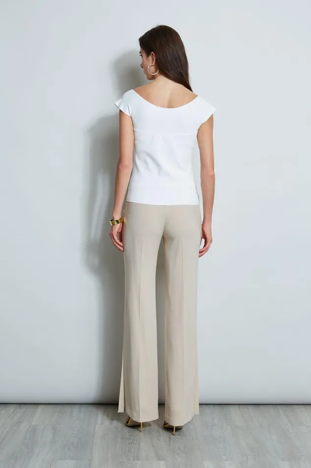 Outlet 8211 Women Tops Elie Tahari Twist Front Sweater Sky White