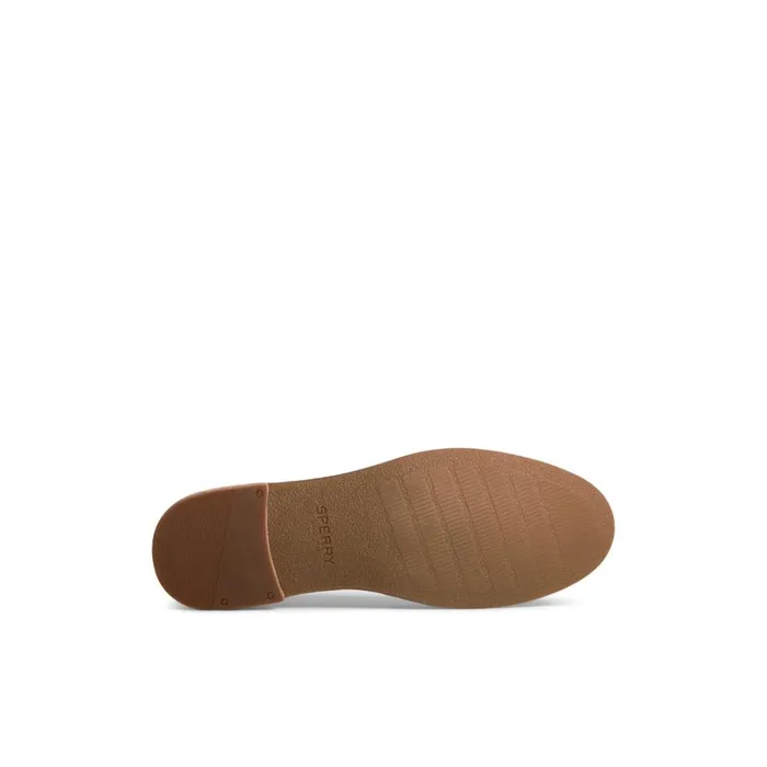 Oxfords and Loafers Women Sperry Seaport Perforated Penny Loafer Bone