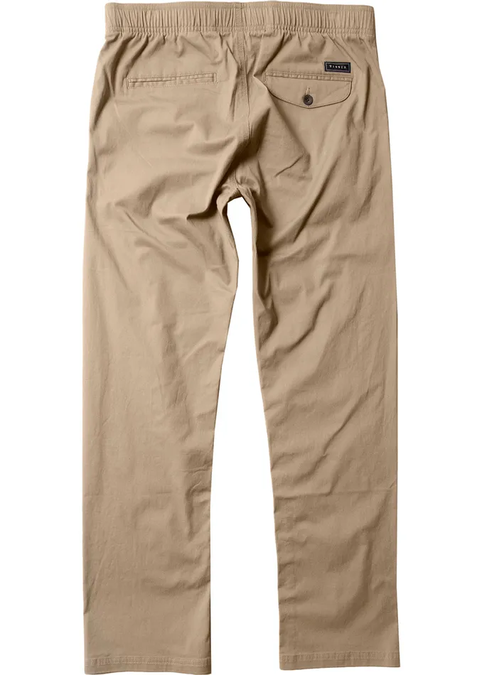 Pants and Denim Vissla Men No See Ums Eco Elastic Pant Khaki