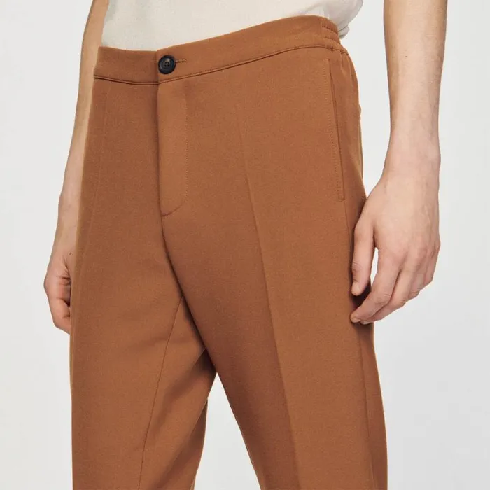 Pants and Shorts Men SANDRO Jersey Pants Caramel