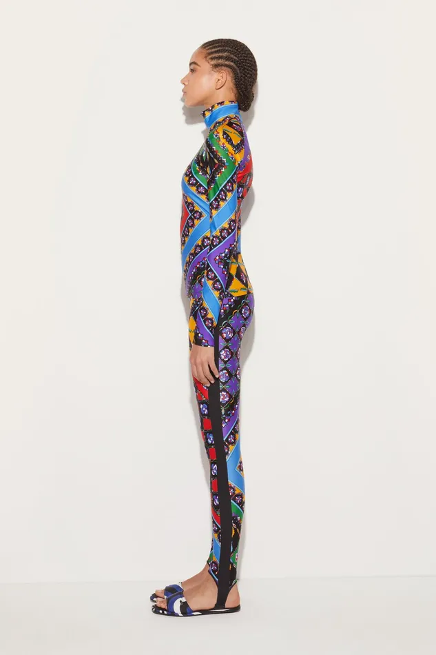 Pants And Shorts Women PUCCI FestaPrint Stirrup Leggings