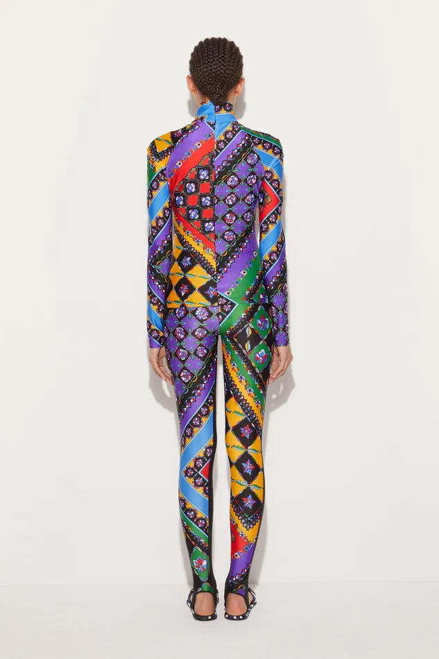 Pants And Shorts Women PUCCI FestaPrint Stirrup Leggings