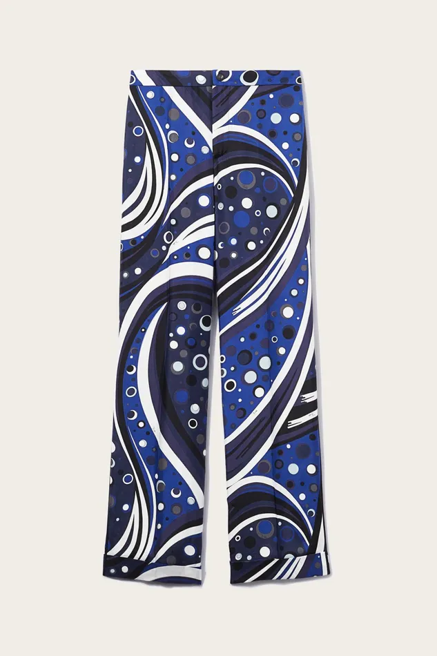 Pants And Shorts Women PUCCI FontanePrint SilkTwill Trousers