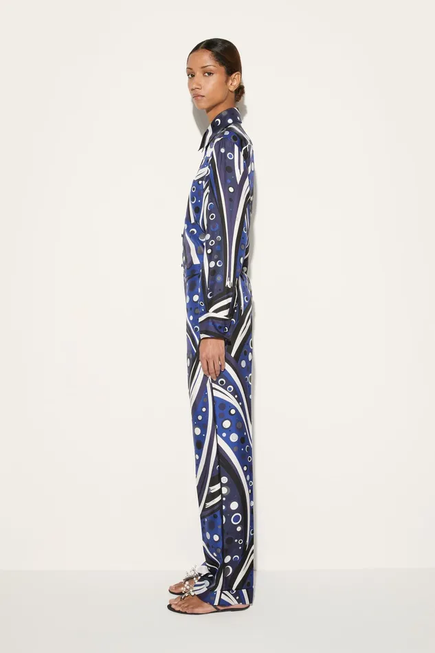 Pants And Shorts Women PUCCI FontanePrint SilkTwill Trousers