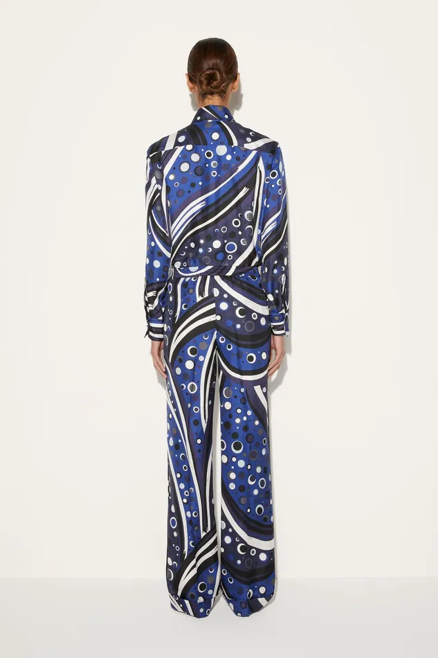 Pants And Shorts Women PUCCI FontanePrint SilkTwill Trousers