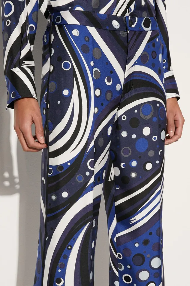 Pants And Shorts Women PUCCI FontanePrint SilkTwill Trousers