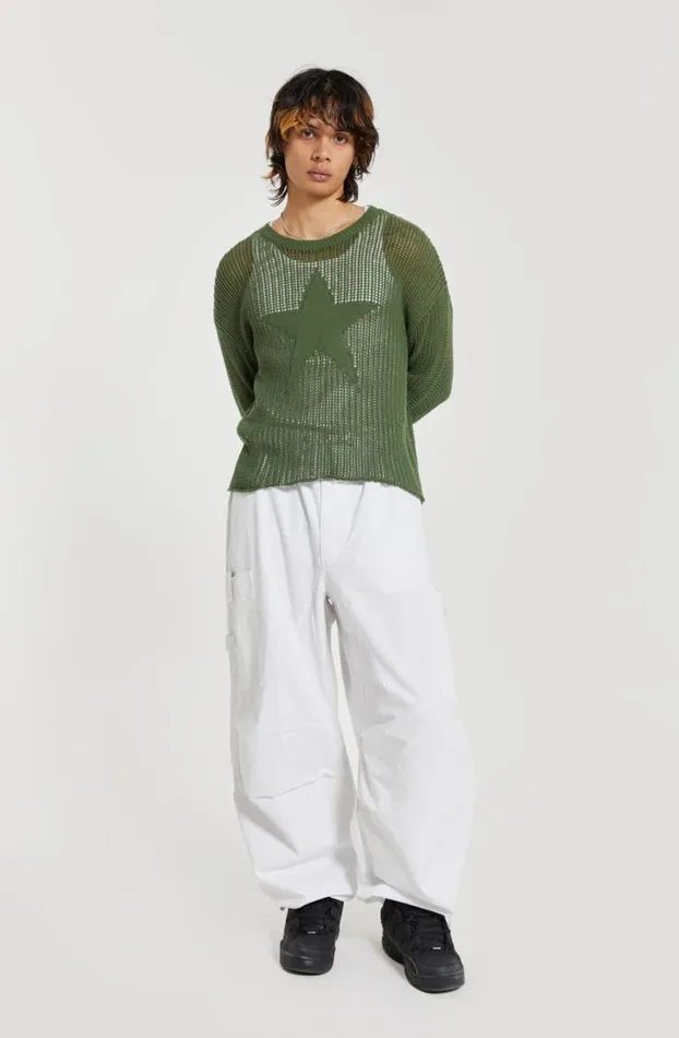Parachute Pants Men Jaded London White Parachute Cargo Pants