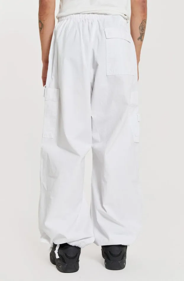 Parachute Pants Men Jaded London White Parachute Cargo Pants