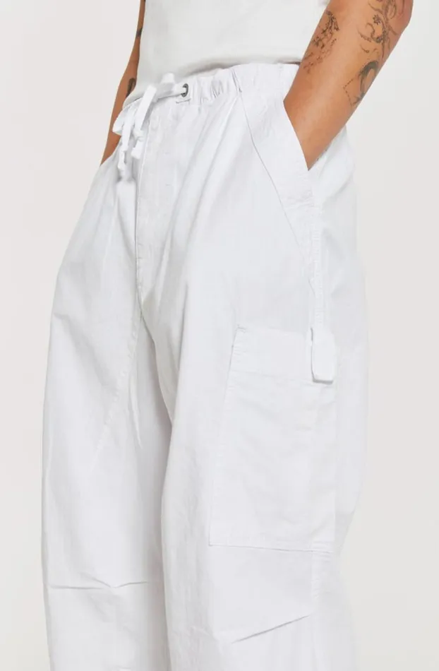 Parachute Pants Men Jaded London White Parachute Cargo Pants