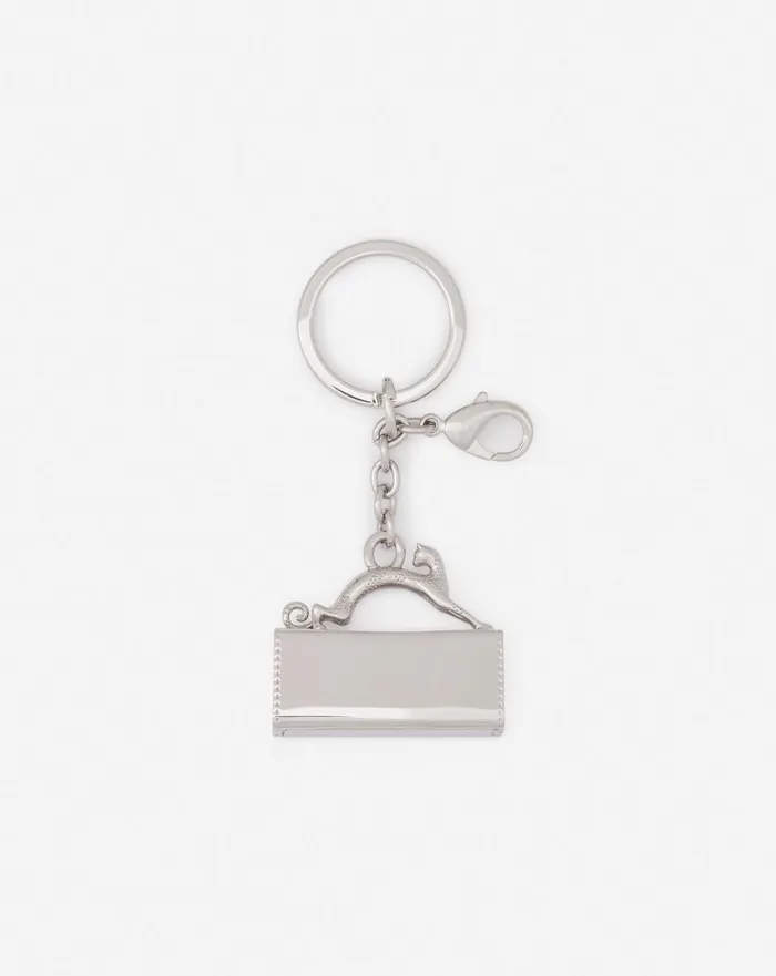 Pencil Cat Brass Key Ring Silver Women Lanvin Wallets and Small Leather Goods Pencil Cat Brass Key Ring Silver Women Lanvin Wallets and Small Leather Goods