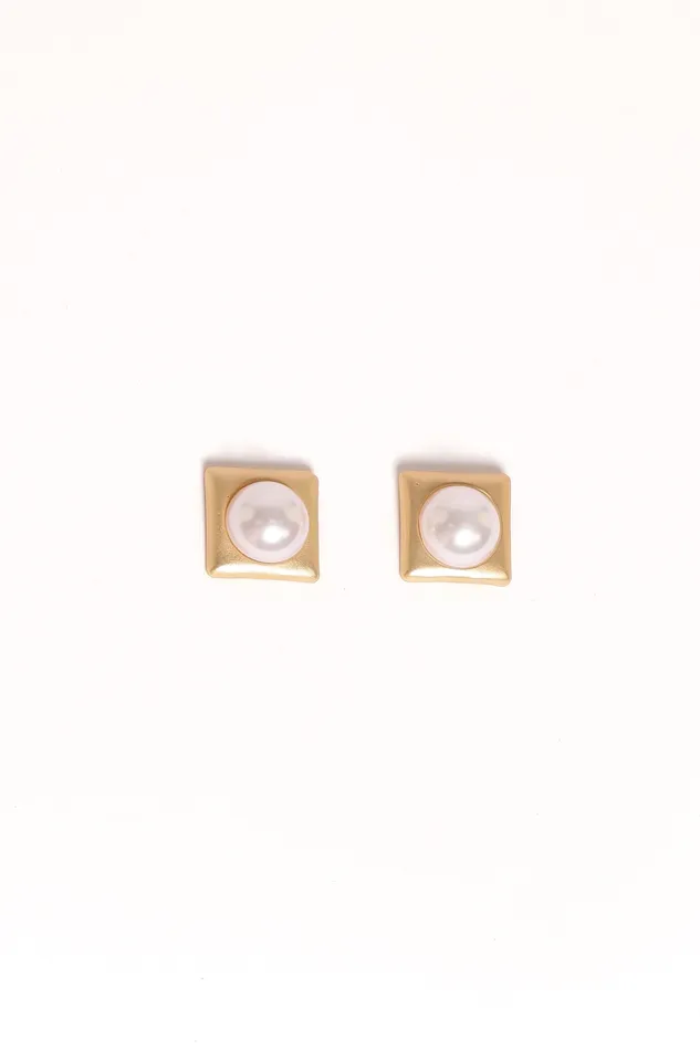 petalandpup Kimmy Pearl Earrings 8211 Gold Gold Women Earrings
