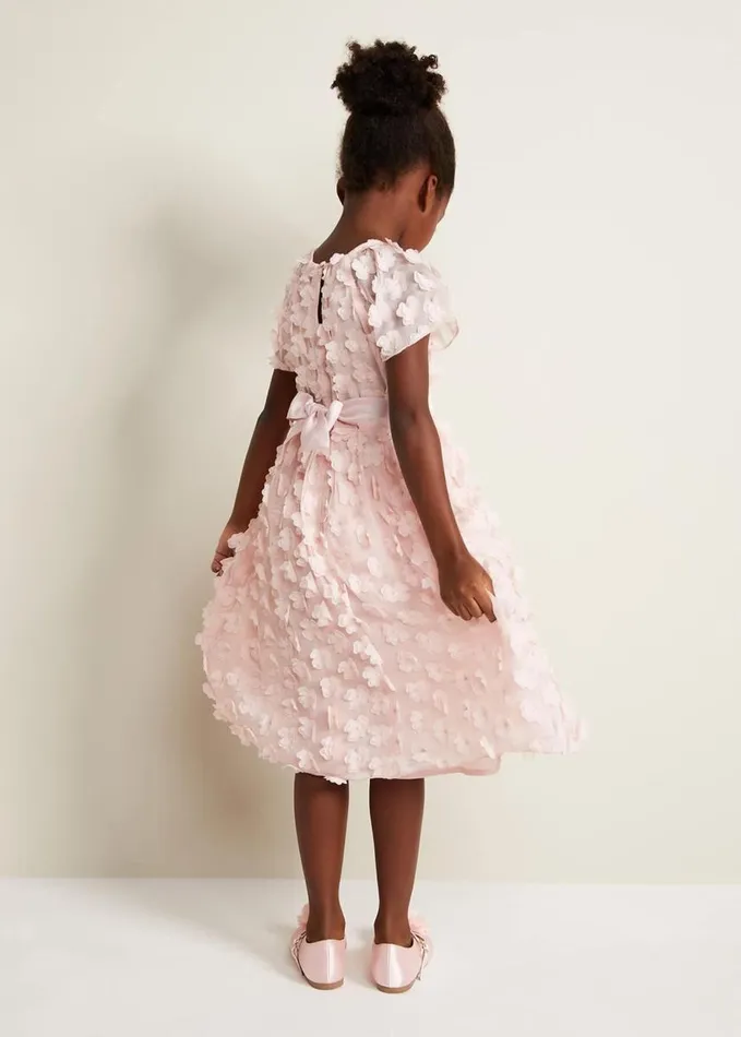 Phase Eight Alice Flower Fit And Flare Dress Antique Rose Women Dresses
