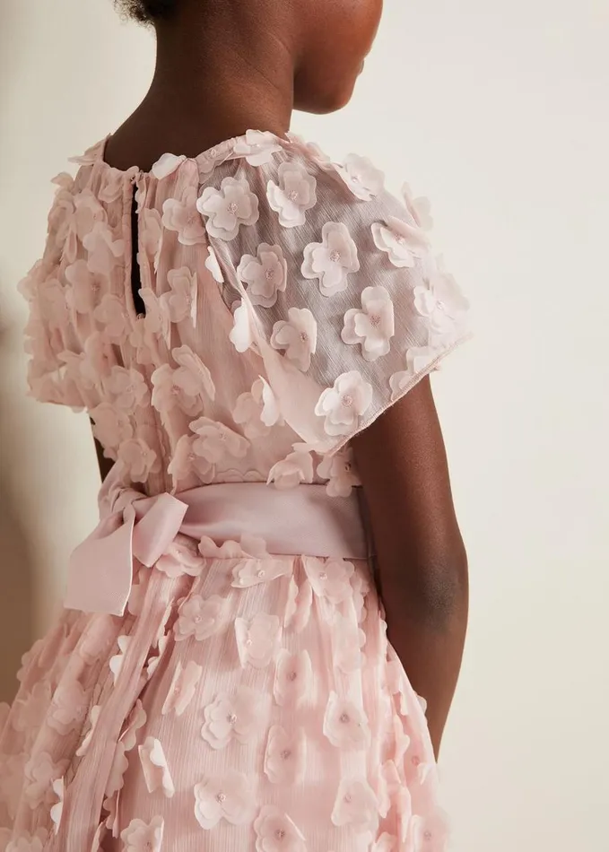Phase Eight Alice Flower Fit And Flare Dress Antique Rose Women Dresses
