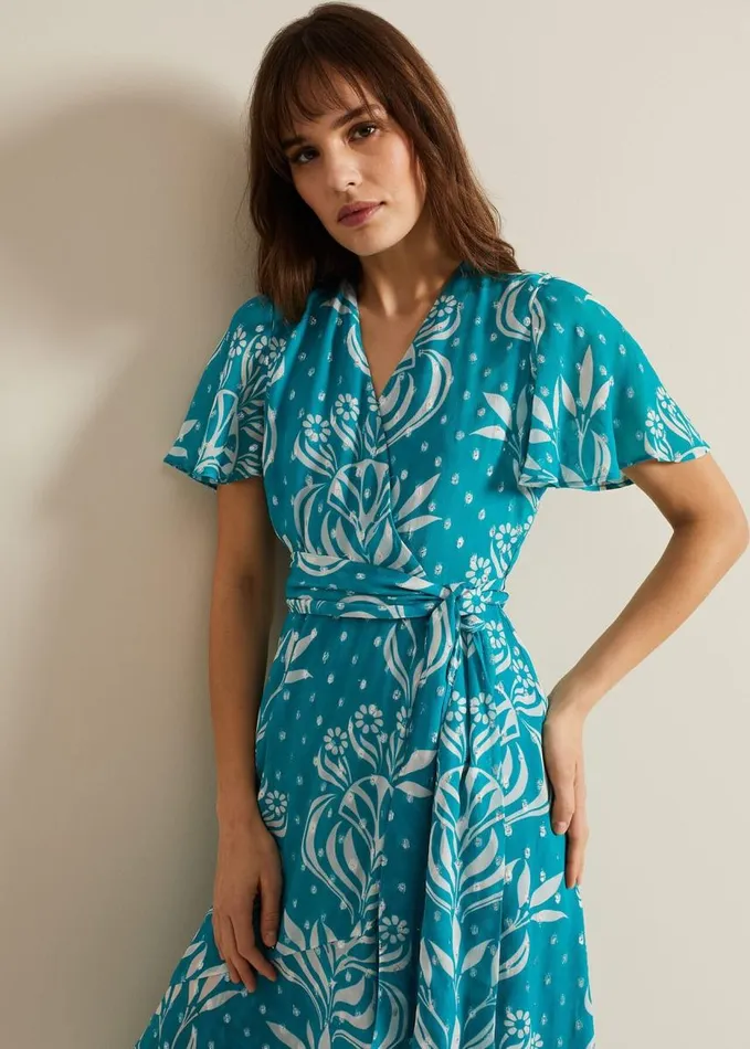 Phase Eight Amy Fil Coupe Dress Multicoloured Women Dresses