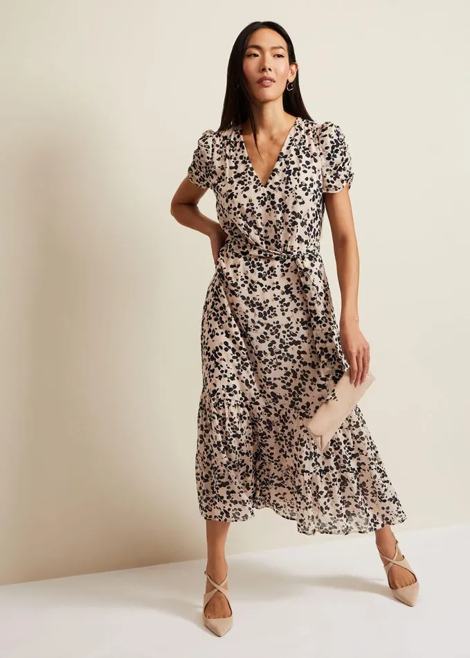Phase Eight Amy Floral Midi Dress Multicoloured Women Dresses