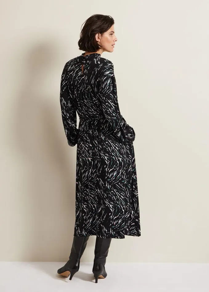 Phase Eight Anamaria Midi Dress Charcoal Multi Women Dresses