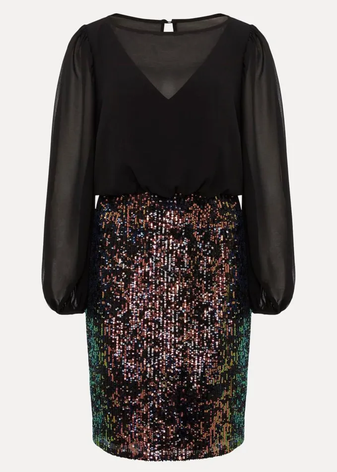 Phase Eight Angel Sequin Mini Dress Multicoloured Women Dresses