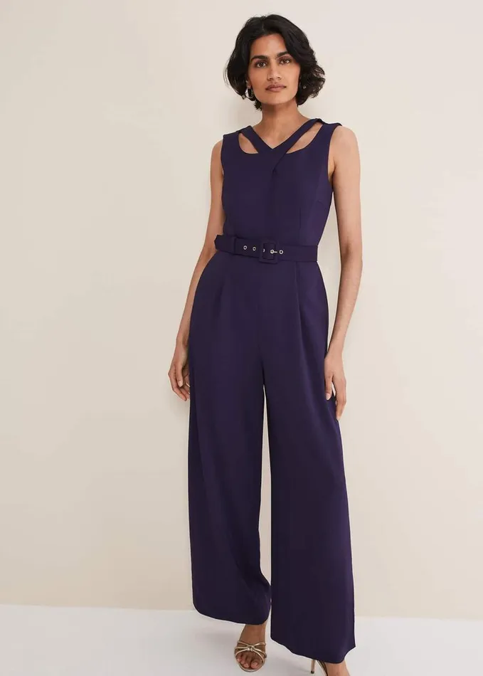 Phase Eight Anna Jumpsuit Ink Women Dresses