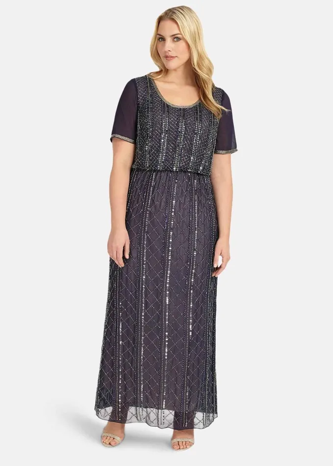 Phase Eight Aria Maxi Dress Navy Women Dresses