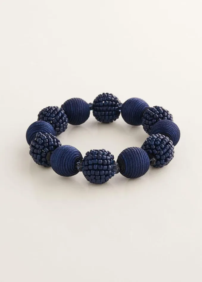 Phase Eight Beaded Stretch Bracelet Navy Women Jewellery