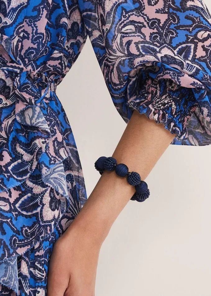 Phase Eight Beaded Stretch Bracelet Navy Women Jewellery
