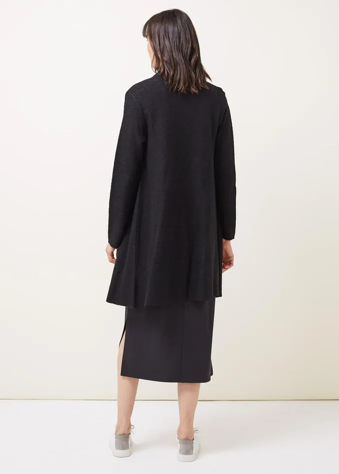 Phase Eight Bellona Knit Coat Black Women Knitwear