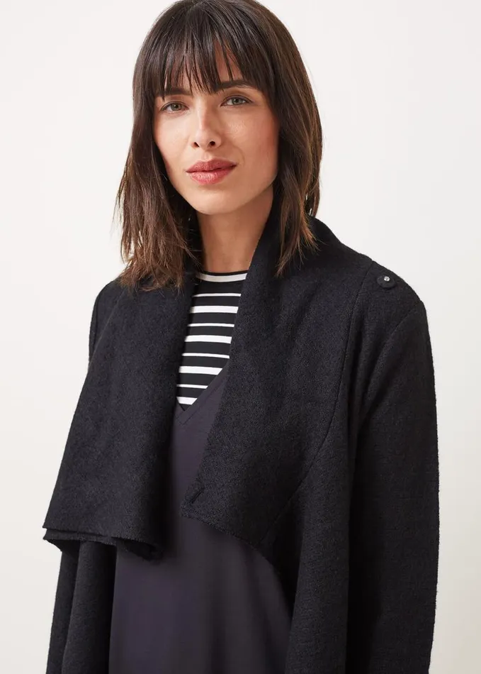 Phase Eight Bellona Knit Coat Black Women Knitwear
