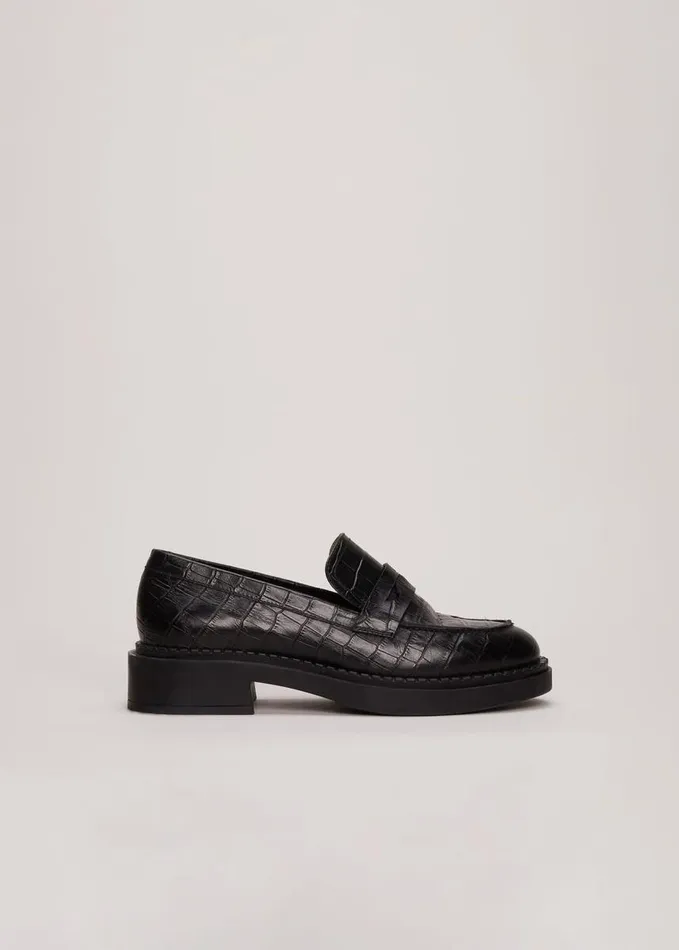 Phase Eight Black Chunky Loafers Black Women Flats
