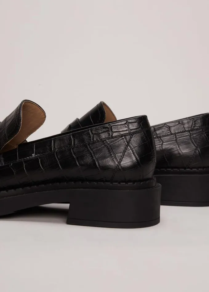 Phase Eight Black Chunky Loafers Black Women Flats