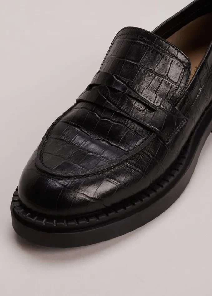 Phase Eight Black Chunky Loafers Black Women Flats
