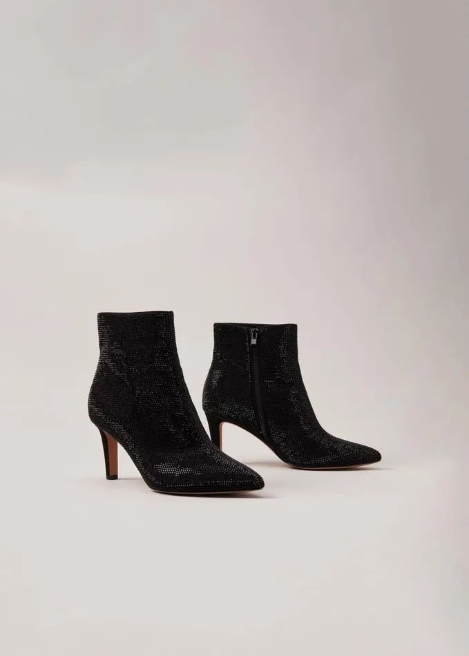 Phase Eight Black Sparkly Boots Black Women Boots