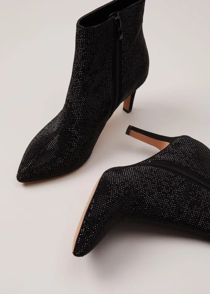 Phase Eight Black Sparkly Boots Black Women Boots