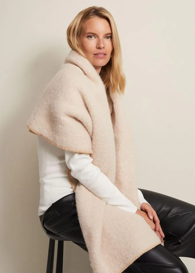 Phase Eight Blanket Scarf Oatmeal Women Scarves