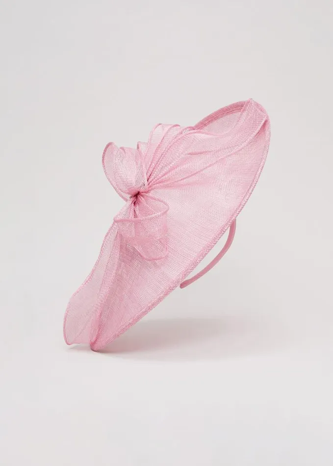 Phase Eight Bow Detail Oval Fascinator Pink Women Fascinators and Hats