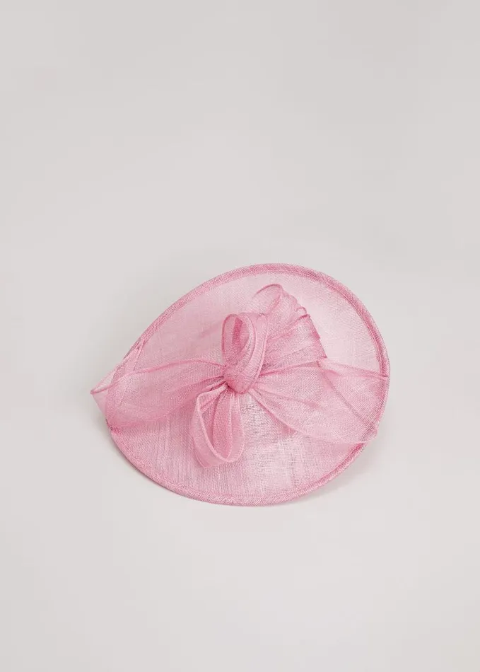 Phase Eight Bow Detail Oval Fascinator Pink Women Fascinators and Hats