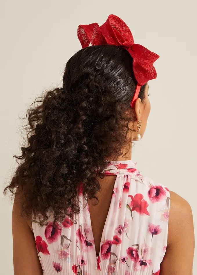 Phase Eight Bow Twist Headband Vermillion Women Fascinators and Hats
