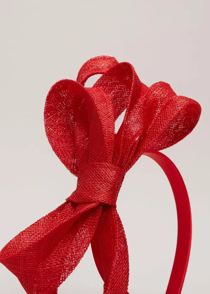 Phase Eight Bow Twist Headband Vermillion Women Fascinators and Hats