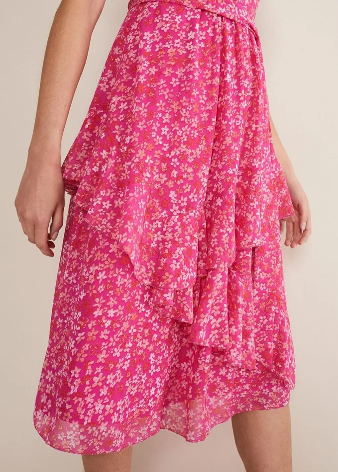 Phase Eight Breesha Floral Midaxi Dress Pinkmulti Women Dresses