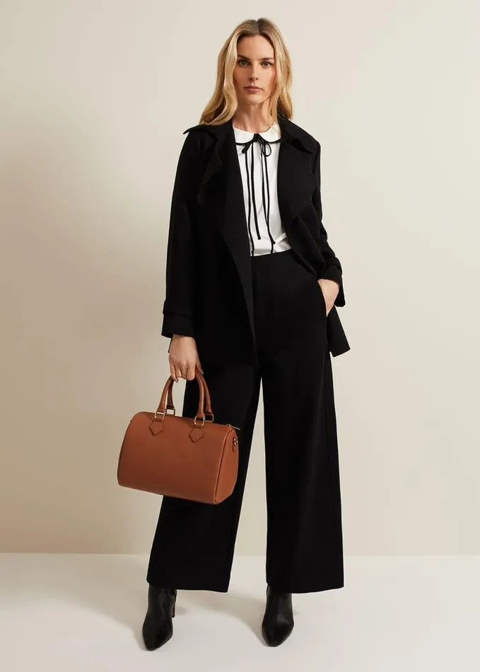 Phase Eight Carys Contrast Piping Blouse Ivory Women Shirts and Blouses
