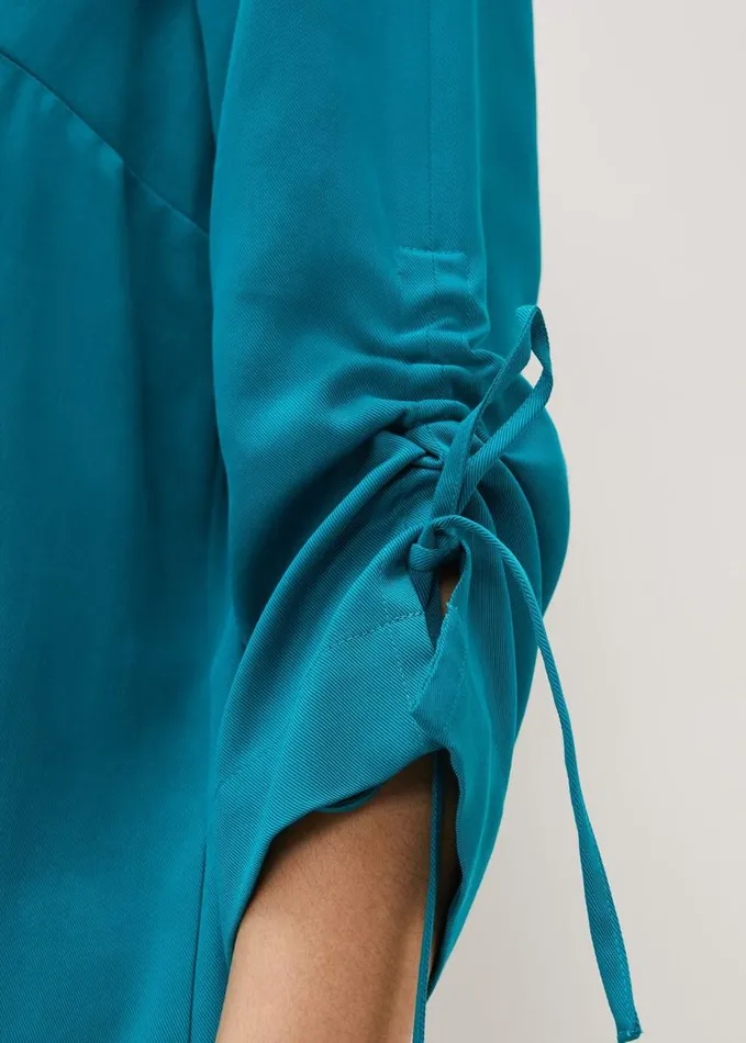 Phase Eight Ceiara Ruched Sleeve Tunic Dress Teal Women Dresses