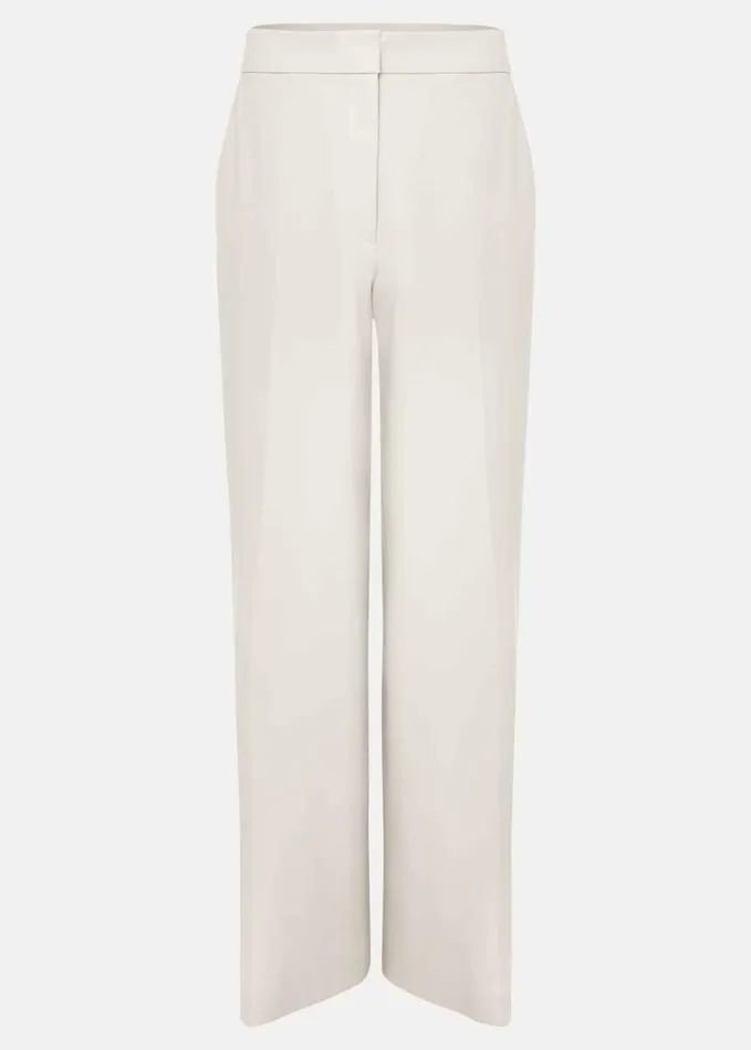 Phase Eight Celyn Wide Leg Trousers Almond Women Trousers
