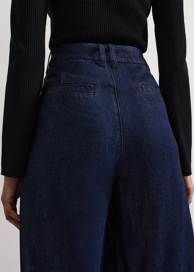 Phase Eight Cerys Denim Wide Leg Jean Dark Wash Women Trousers