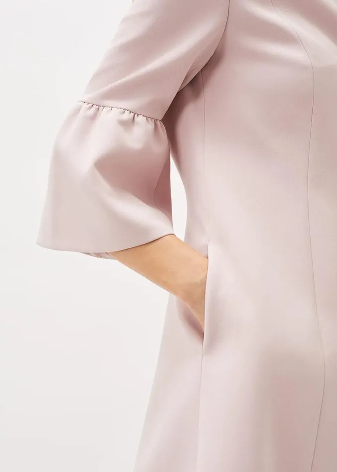 Phase Eight Cheryl Frill Cuff Occasion Coat Antique Rose Women Jackets