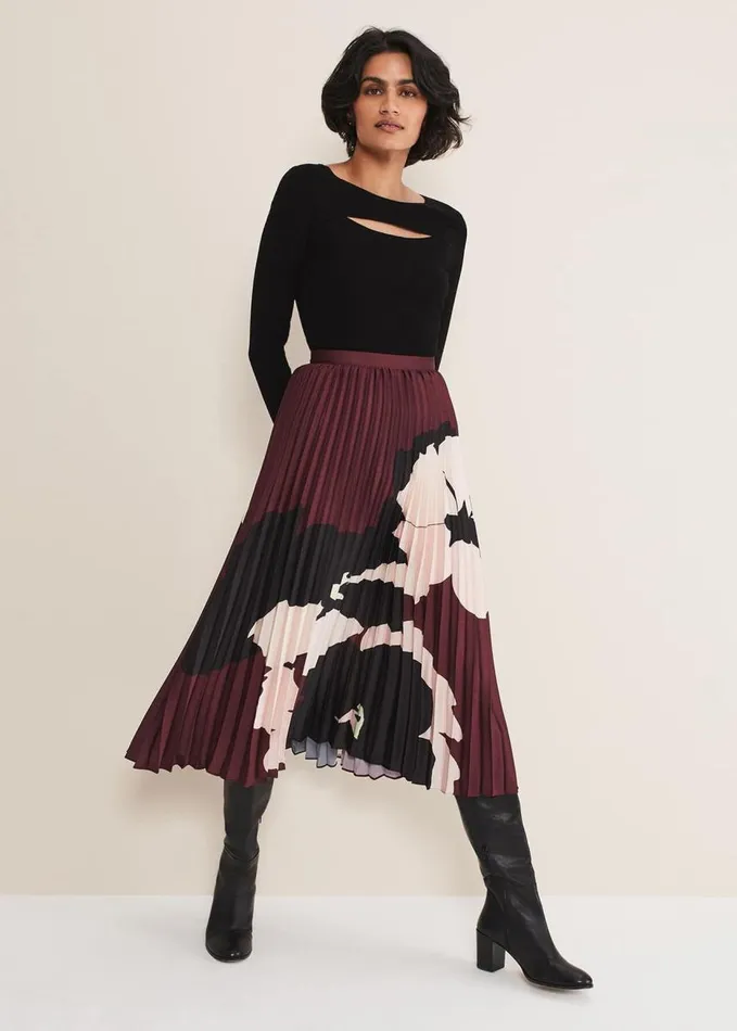 Phase Eight Ciara Cut Out Knit Black Women Knitwear