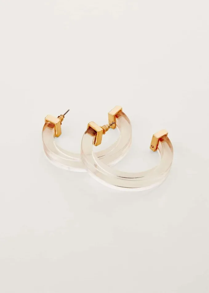 Phase Eight Clear Hoop Earring Clear Women Jewellery